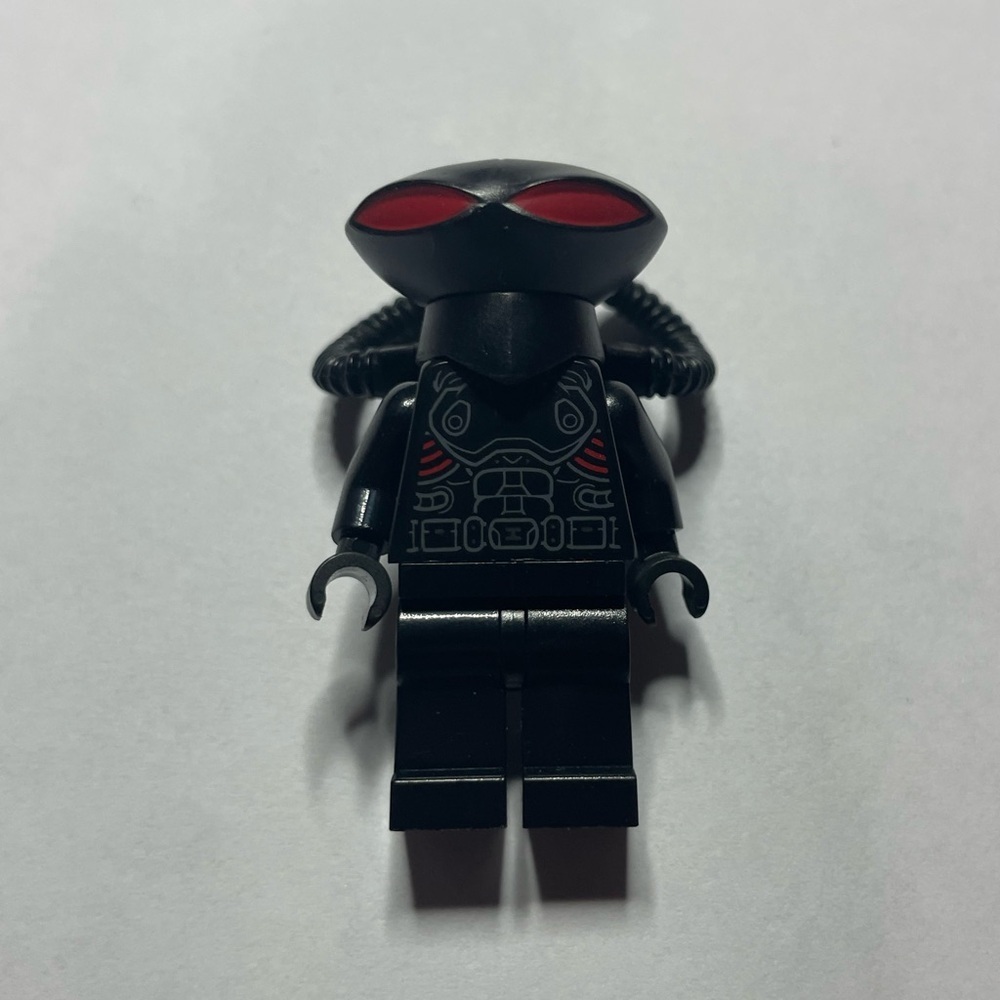 LEGO Super Heroes Minifigure Black Manta, Black Helmet (Genuine)